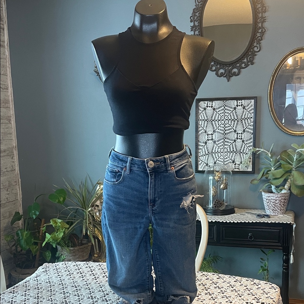 American Eagle Outfitters High Rise Blue Jeans